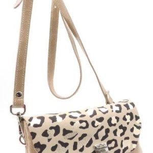 BOLSITO BANDOLERA PIEL CREMALLEERA Y SOLAPA LEOPARD 20X13 C –