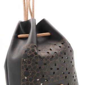 BOLSITO JUDAS PIEL CIERRE CORDON AJUSTABLE LASER 15X19 CAME –