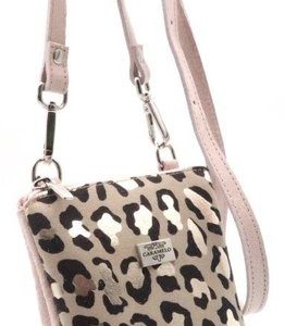 BOLSITO BANDOLERA PORTAMOVIL PIEL CREMALLERA LEPOARD 13X17, –