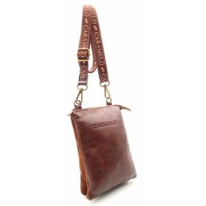 BOLSITO PIEL CON BANDOLERA ANCHA VEGETAL BURDEOS –