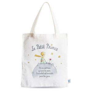 BOLSA DE TELA EL PRINCIPITO BLANCA PLANETA –