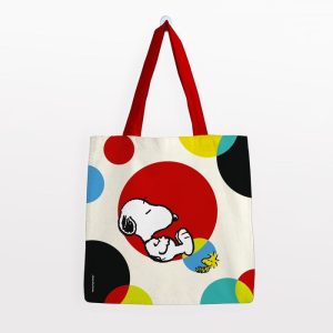 BOLSA ALGODON SNOOPY GRANDE -9 CIRCULO –