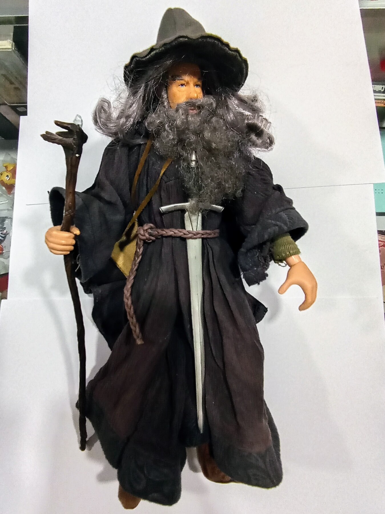 Figura vintage colección Gandalf el Gris con ropa auténtica - Imagen 2