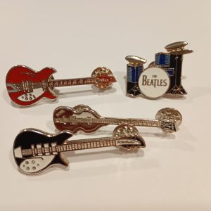 Set de Pins Metálicos Instrumentos The Beatles (4 piezas)