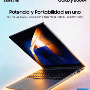 Ofertón Wham! Portatil ultraligero SAMSUNG Galaxy BOOK4 Gris / 15.6″ FHD LED Intel Core i5-1335U Precio Histórico