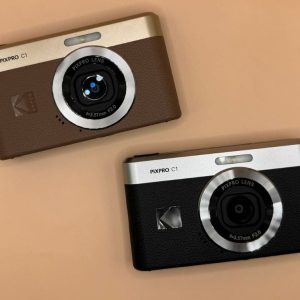 Cámara compacta digital Kodak PIXPRO C1 estilo retro marrón o negra