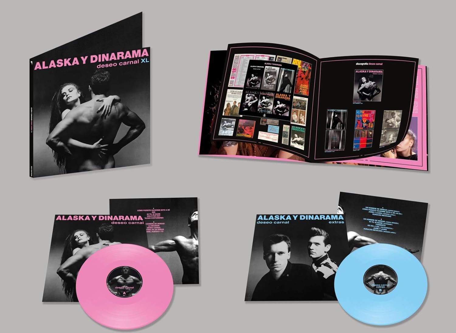 Alaska y Dinarama Deseo Carnal XL Doble LP Vinilo Azul y Rosa - Imagen 2