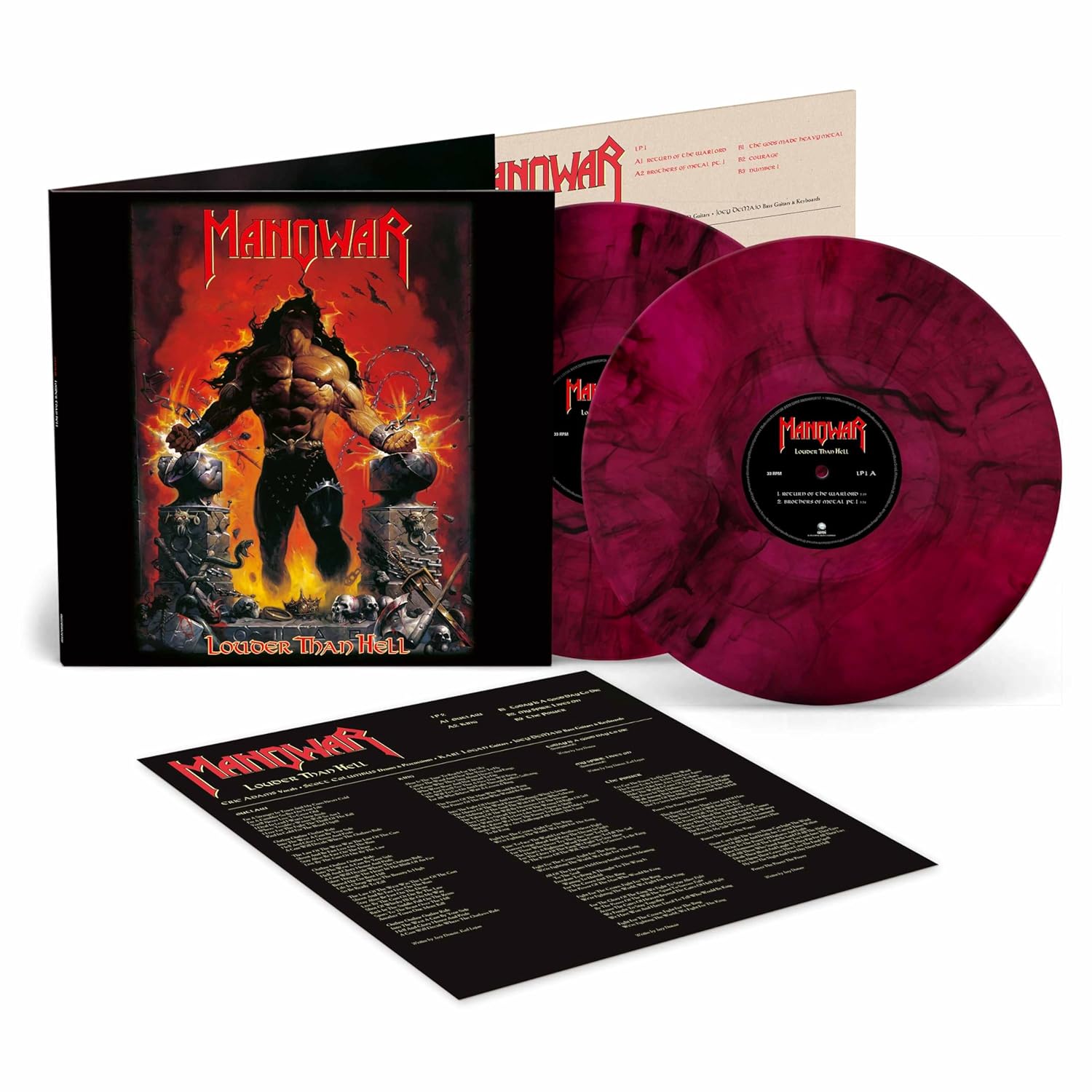 Manowar – Louder Than Hell LP Vinilo Doble Heavy Metal Épico - Imagen 2