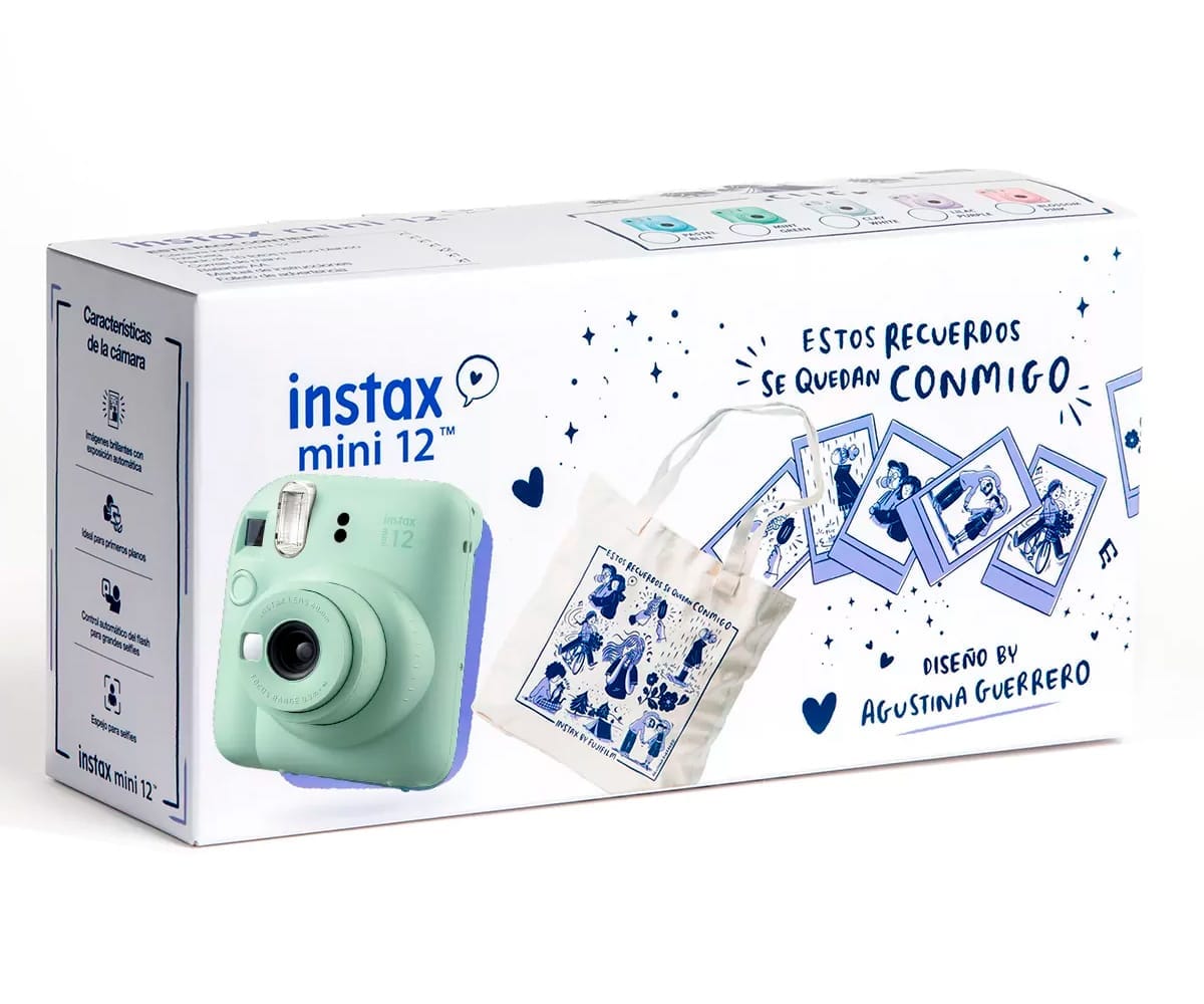 Kit Regalo Cámara Instantánea y Bolsa Instax Mini Fujifilm Varios colores - Imagen 6