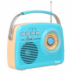 Radio estilo retro vintage Años 60 Lauson Color Vainilla o Azul Cielo