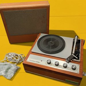 Tocadiscos maleta vintage madera Perpetuum Ebner