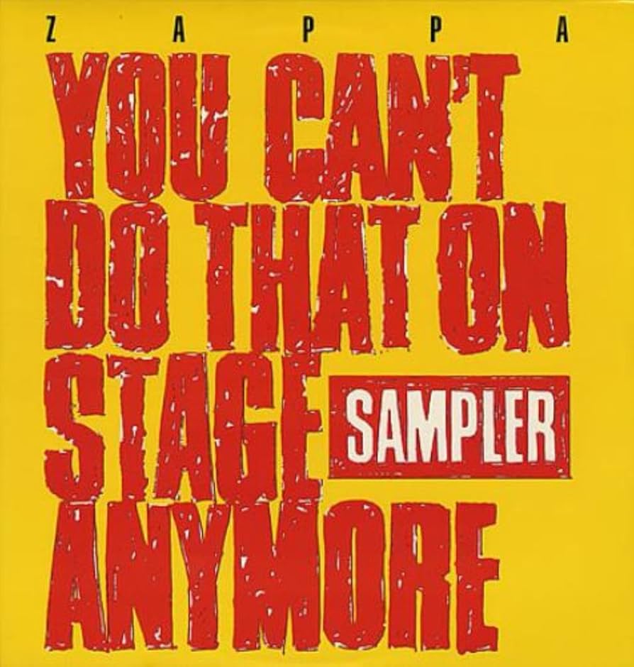 Frank ZAPPA – You can’t do that on stage anymore – Disco Vinilo Sampler recopilatorio directo doble 2LP